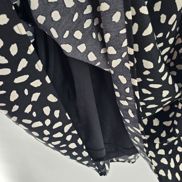 Entro Dress Black + Off White Size 2x Fully lined 3/4 sleeve oversized - Picture 4 of 7